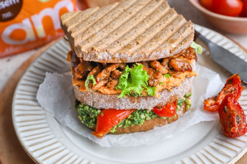 Glutenvrij broodje hete kip