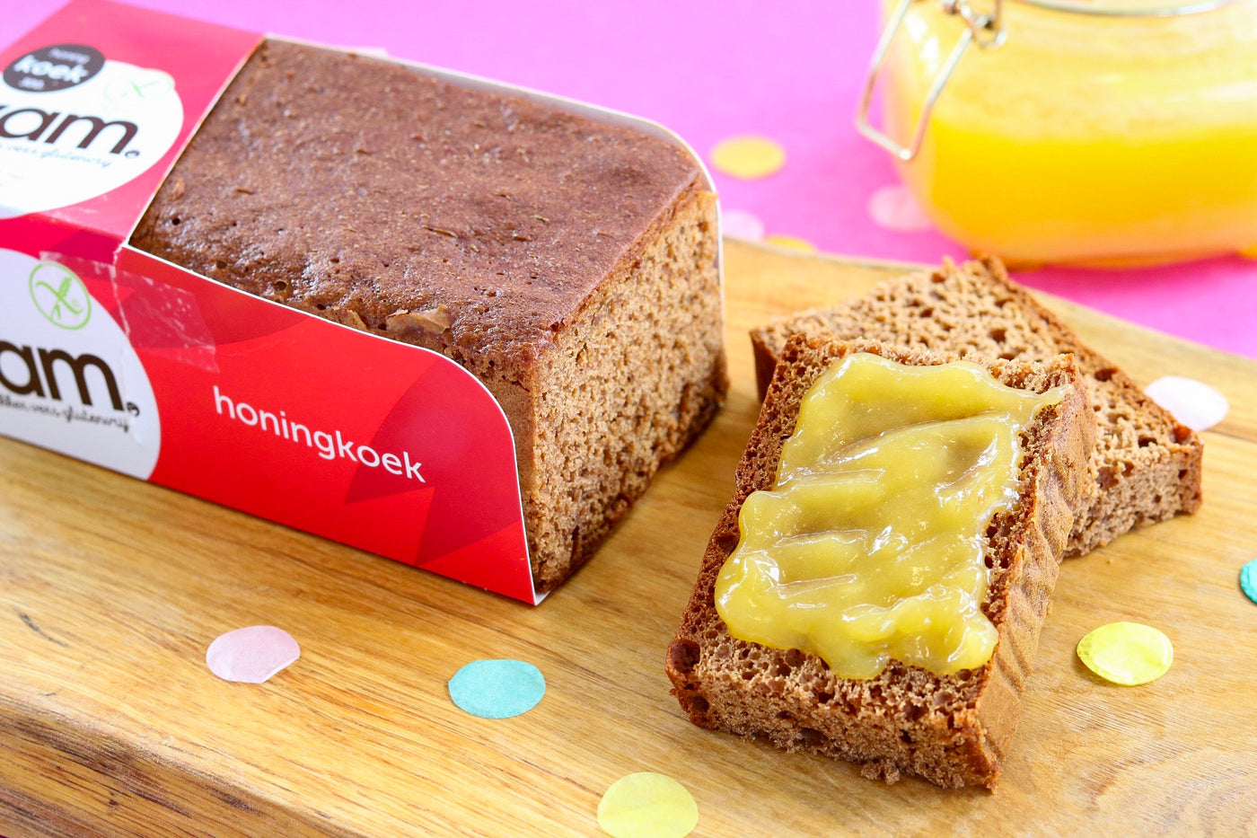 YAM honingkoek met lemon curd
