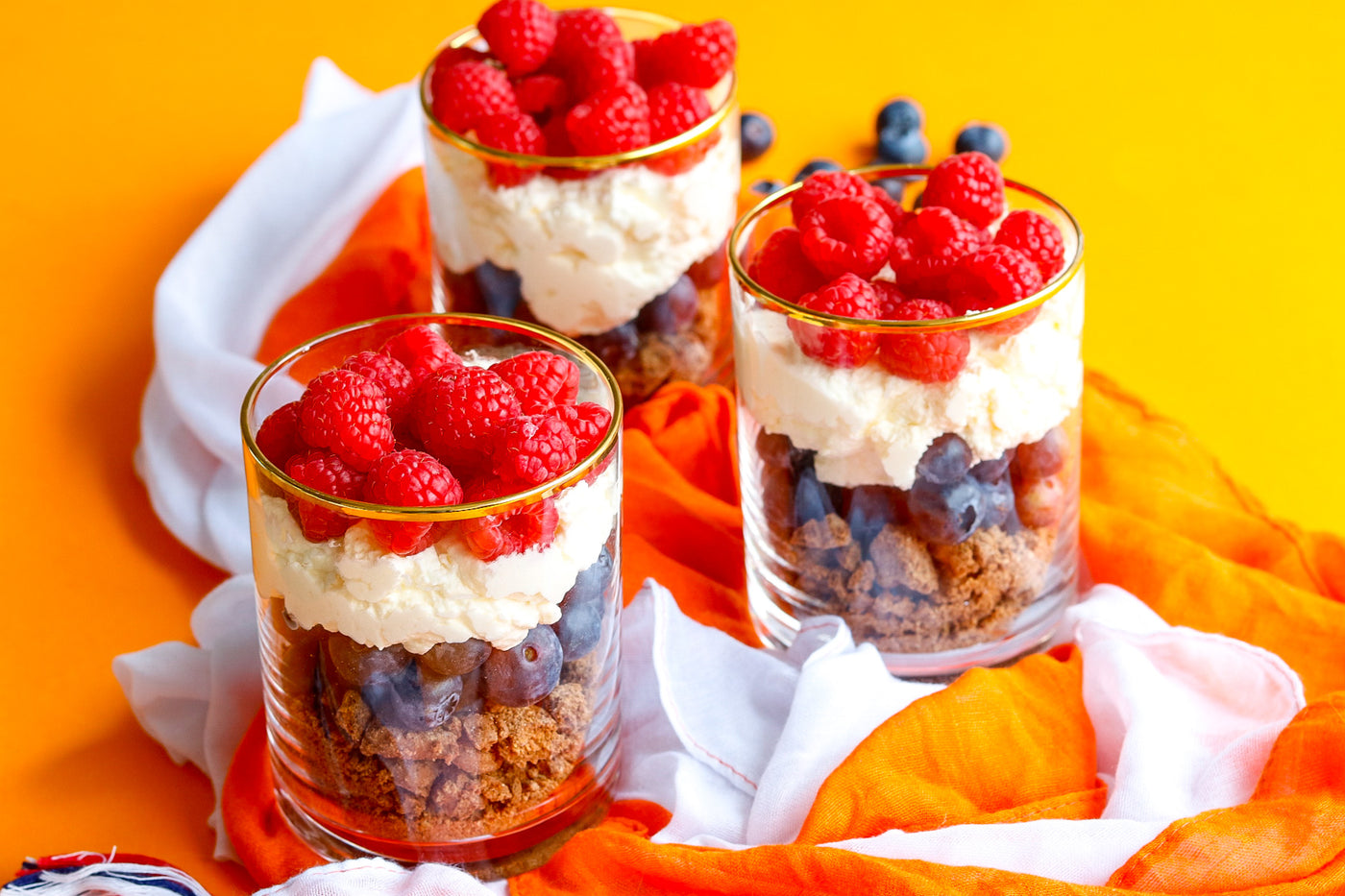 Bevrijdingsdag: Glutenvrij toetje rood-wit-blauw