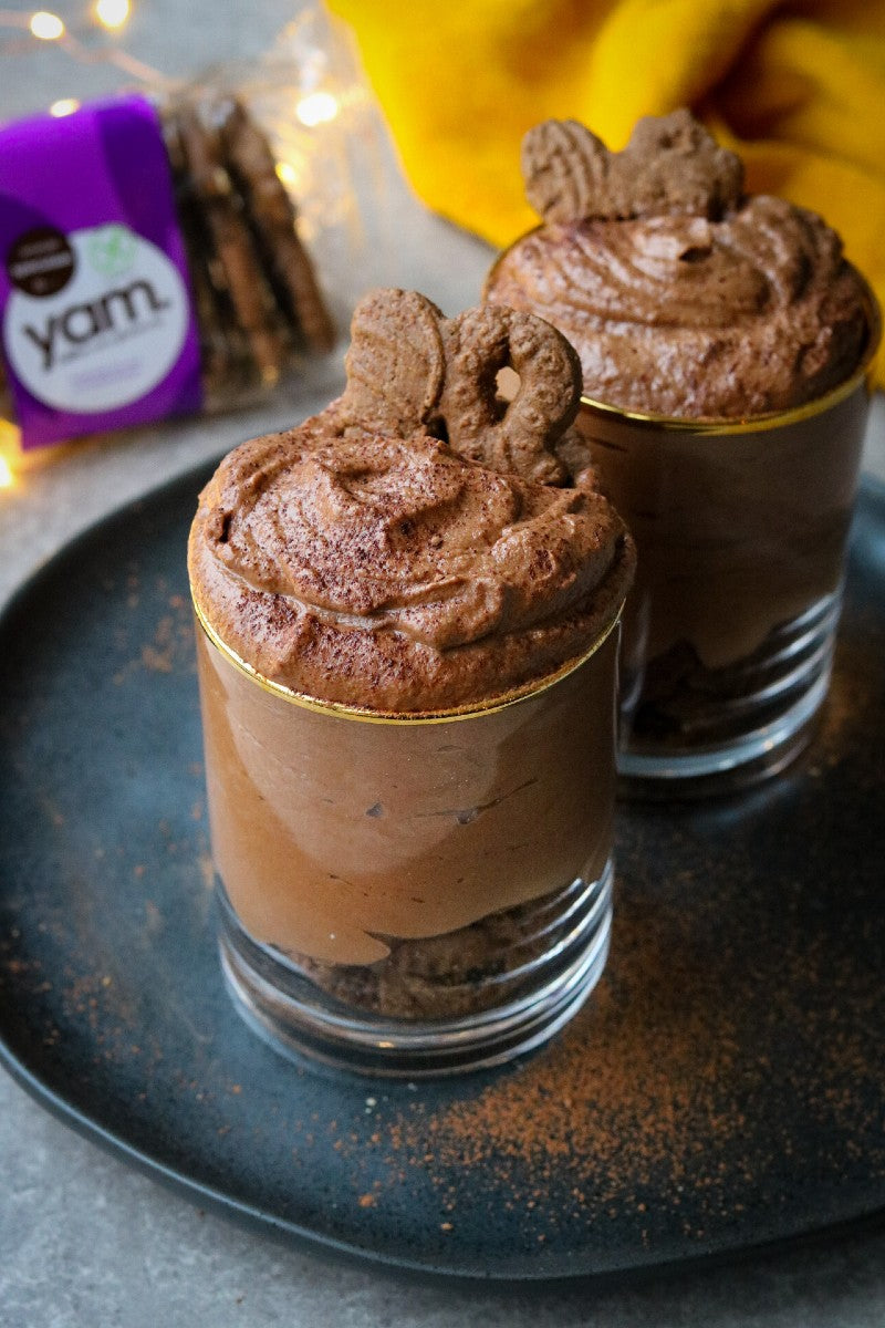 Chocolademousse met YAM speculaas