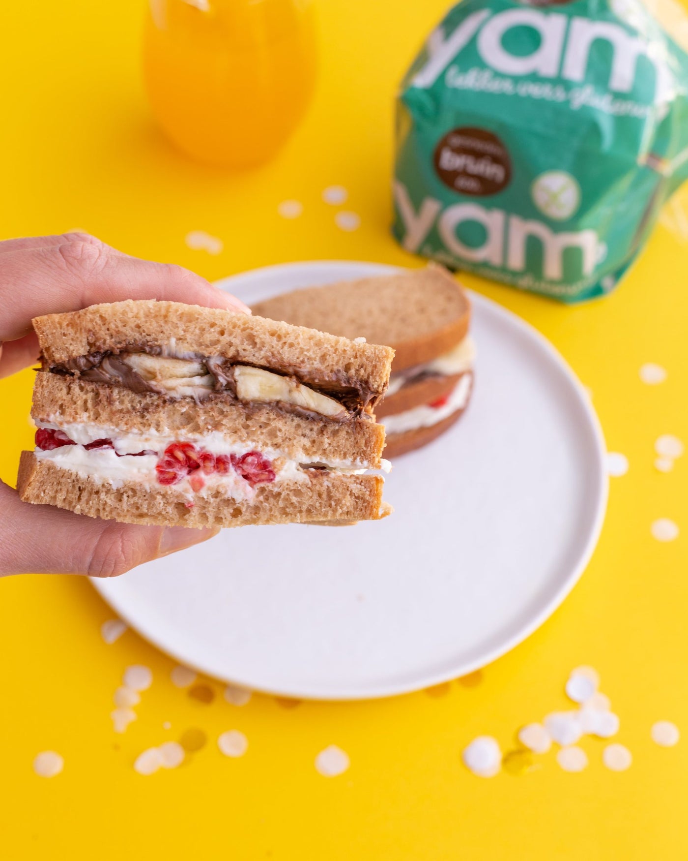 Glutenvrije zoete sandwich om van te genieten!