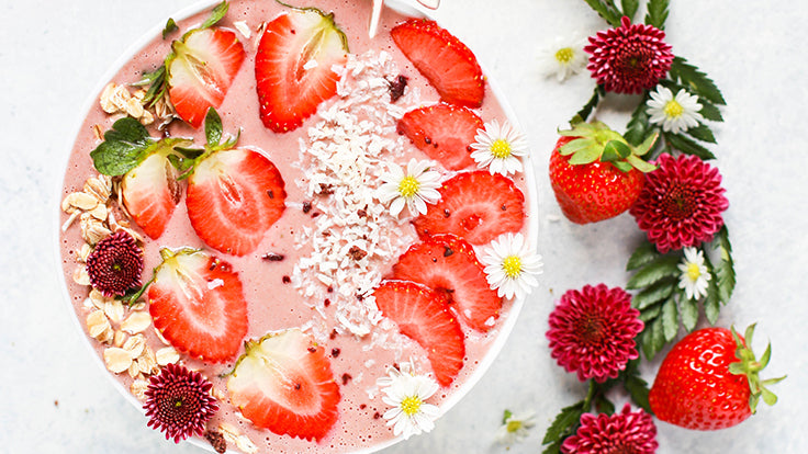 Aardbeien smoothie bowl