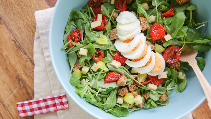 Boerensalade met croutons