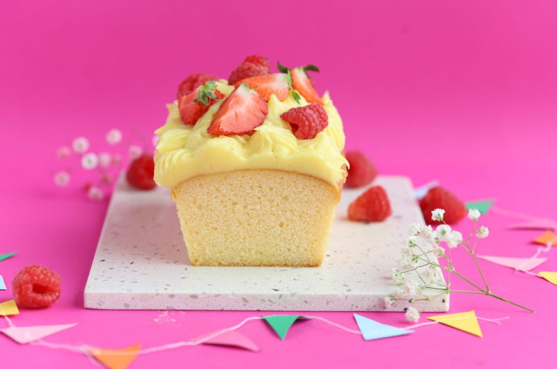 Glutenvrije cake met gele room