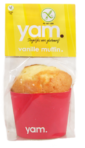 YAM glutenvrije muffin zakje doorzichtig